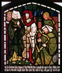 Tristan and Isolde the Fair at the Court of King Arthur, from 